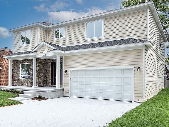 Two-car attached garage