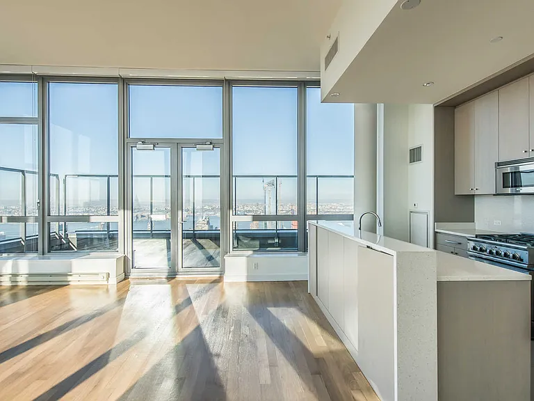 Living and Dining Room with Hardwood Flooring