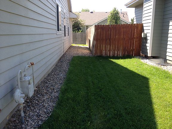 Side of the house. Backyard mostly fenced except for the sides to the street