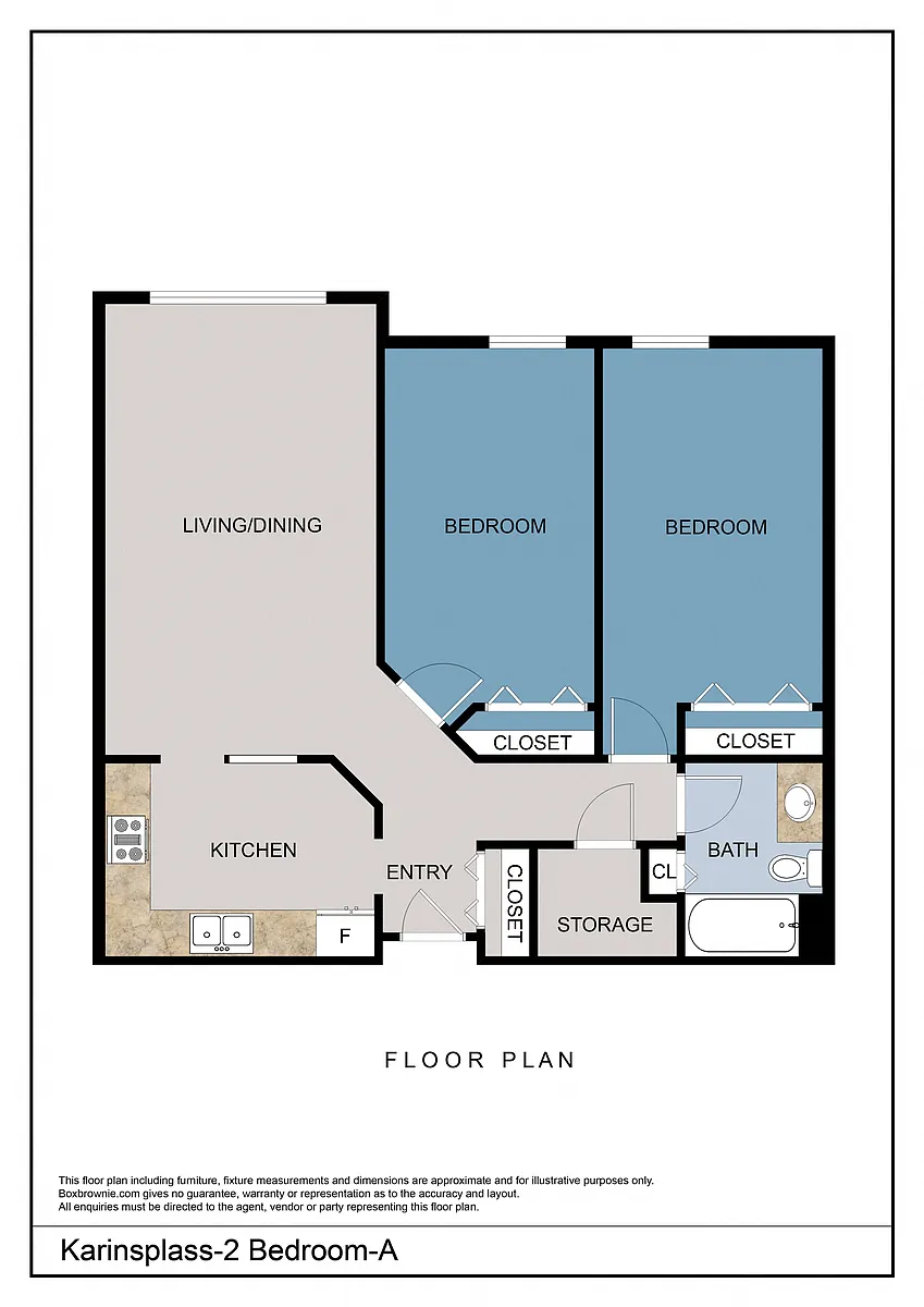 Floor plan 2 Bedroom