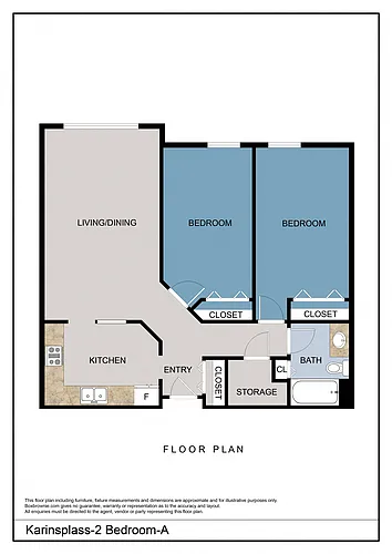 Floor plan 2 Bedroom