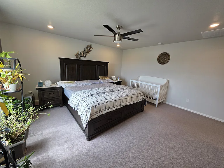 Spacious master bedroom