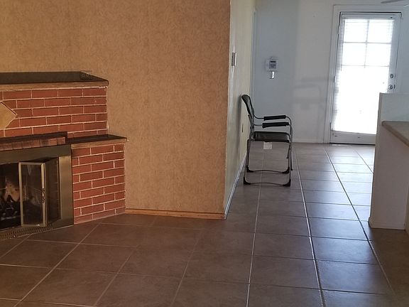 Wood burning fireplace