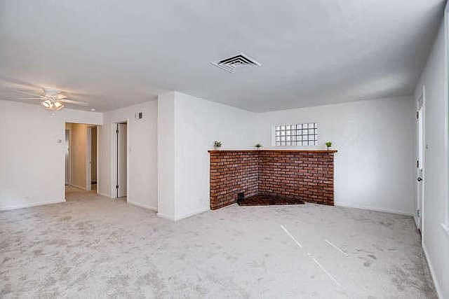 Main Entrance with living and dinning room. 
Carpet removed and added new Lifeproof Vinyl Plank Flooring.