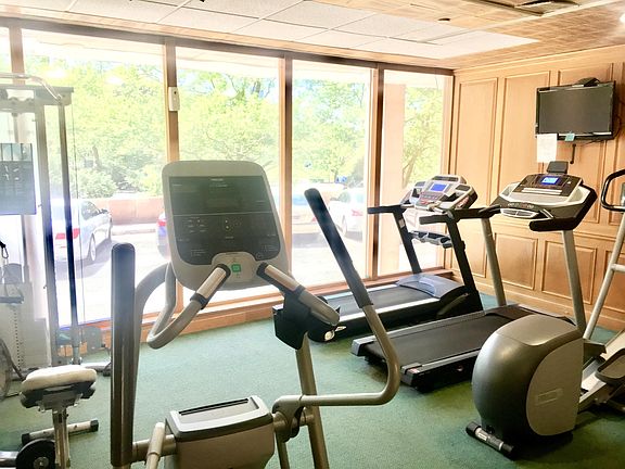 Workout facility on ground level 