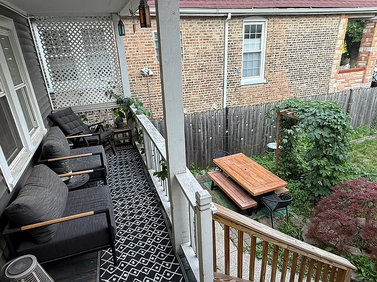 front porch and dining table