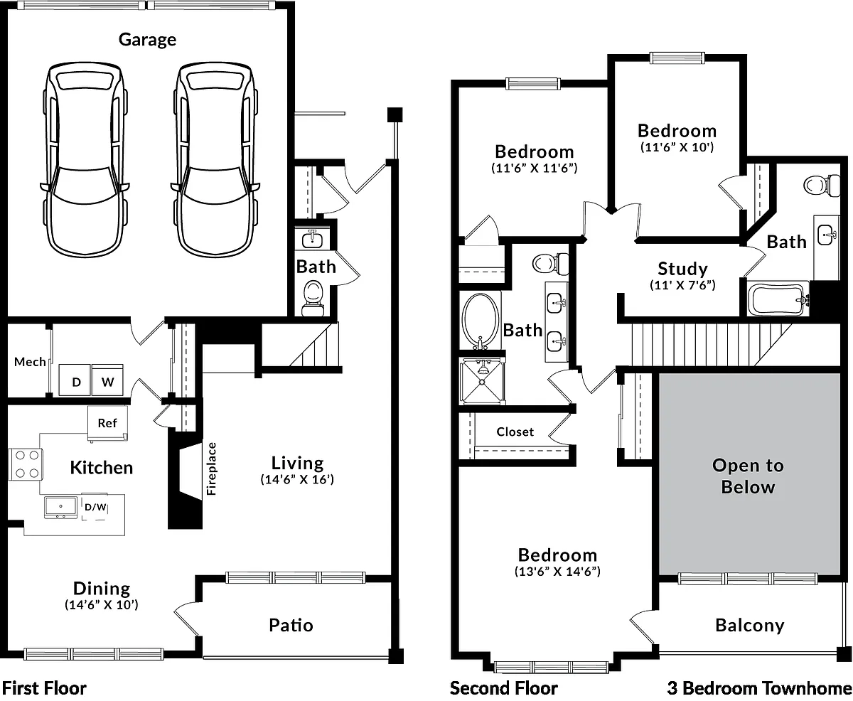 Floor plan The Willow (C1 Townhome)
