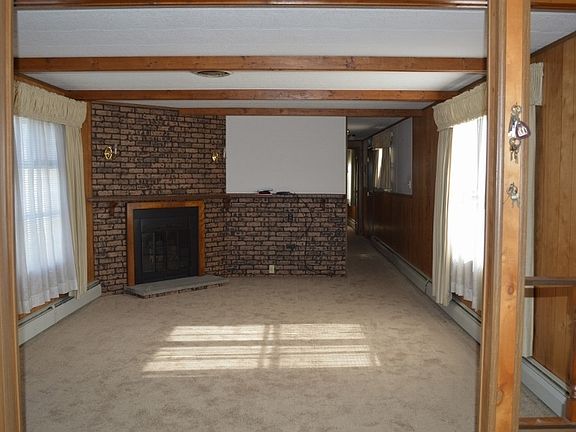 Living Room with Electric Fireplace