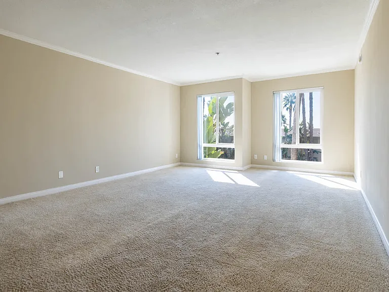 Carpeted Studio Living Room