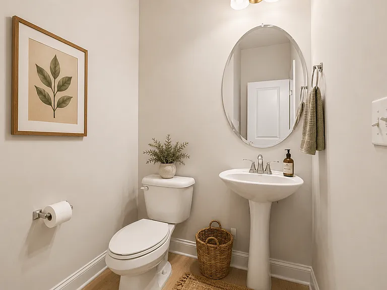 Half bathroom on the 1st floor
