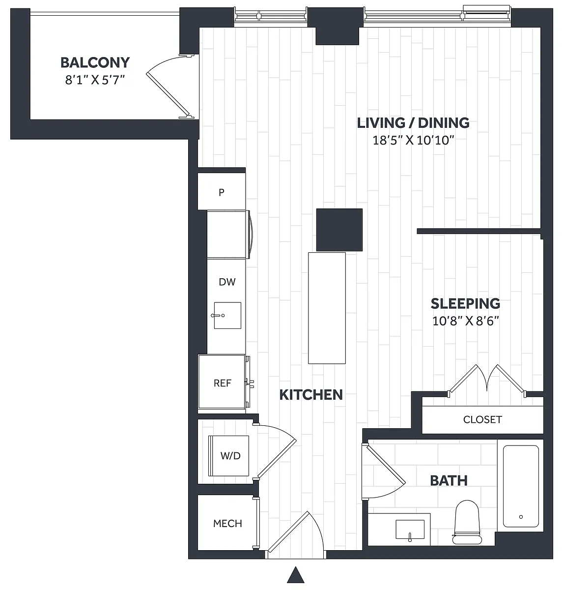 Floor plan Studio - Stratos - EE02