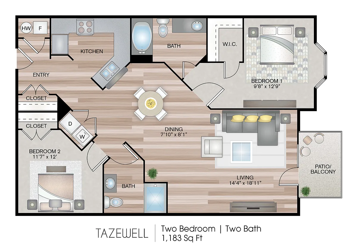Floor plan Tazewell