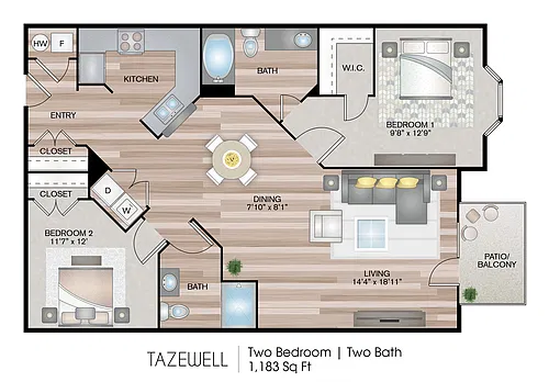 Floor plan Tazewell
