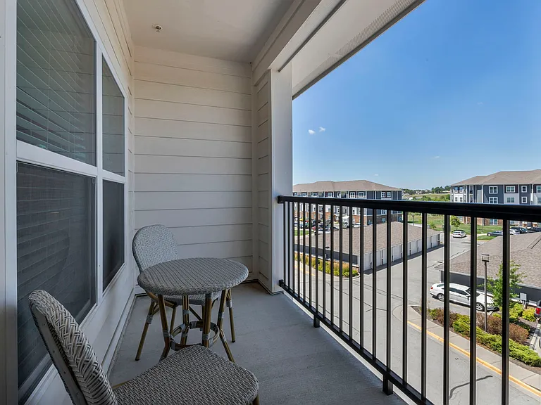 All apartments include a private patio or balcony.