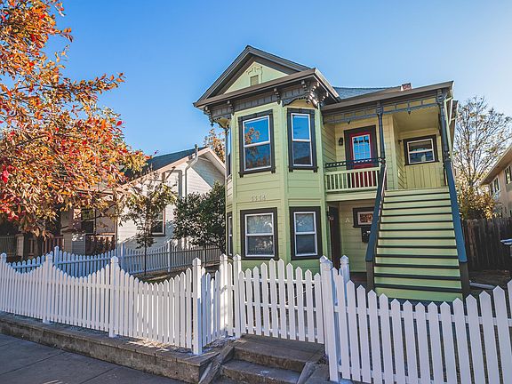 Entrance with White Picket Fence
