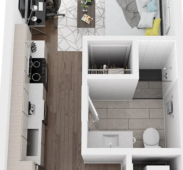 ST4-WHU floor plan Grove Central Residences