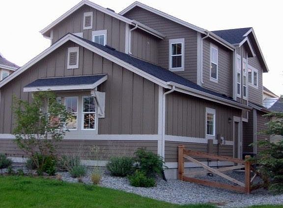 East side of the home