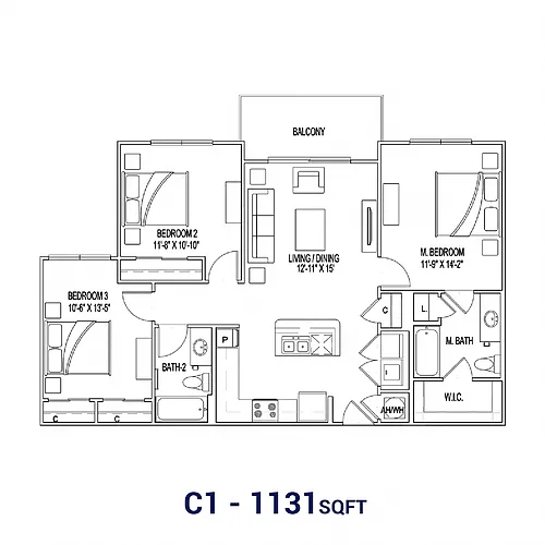 Floor plan C1