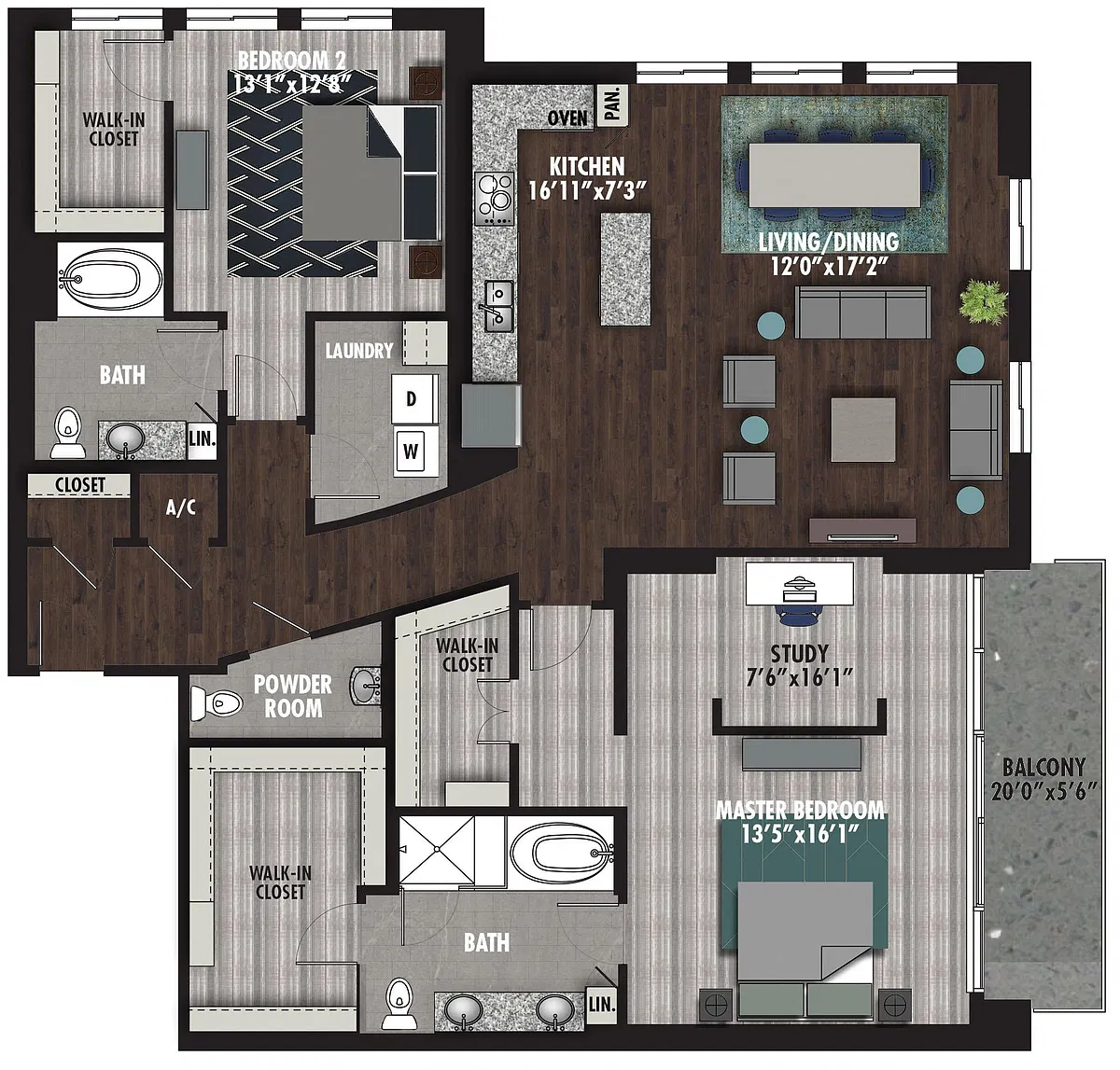 Floor plan DU