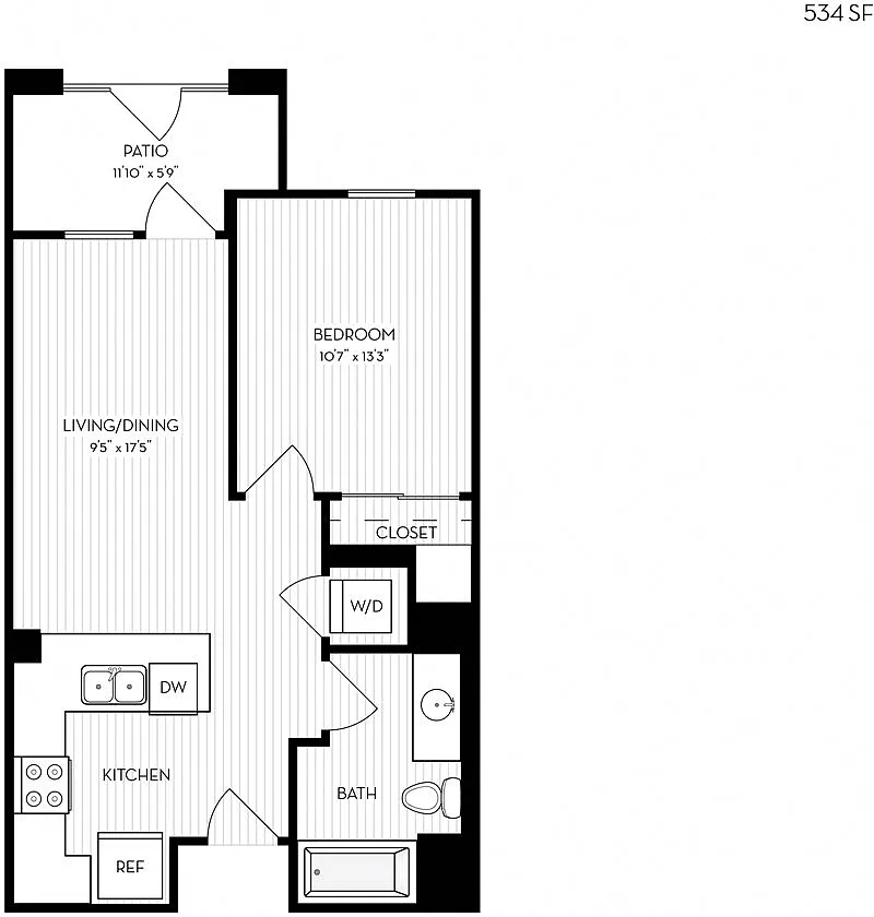 Floor plan Revela Floorplan 1-0A-1