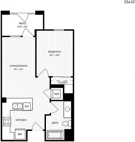 Floor plan Revela Floorplan 1-0A-1