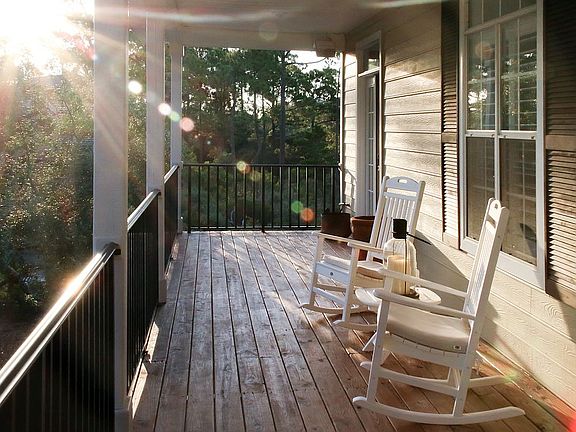 Front deck in the morn sun