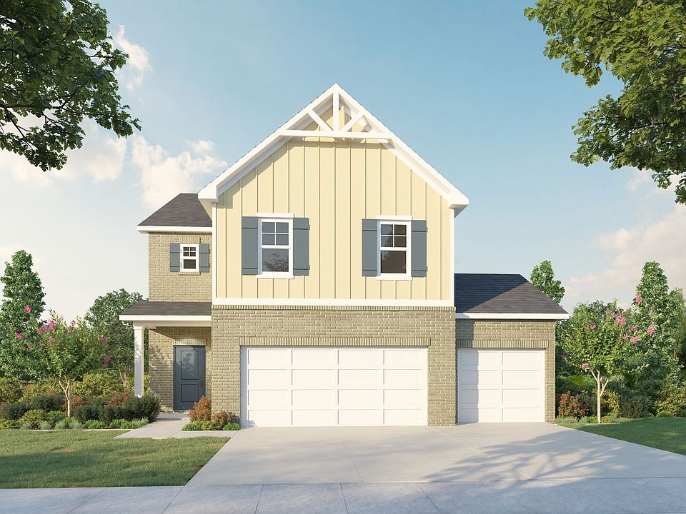 Cottage Elevation 3 car