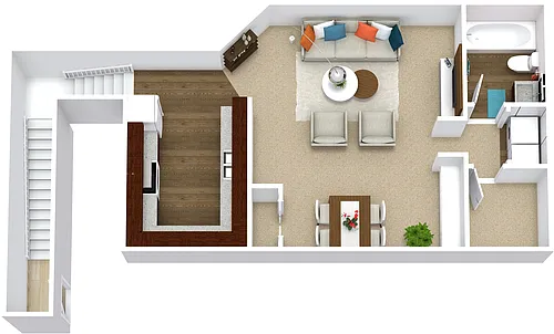 Floor plan Studio Loft