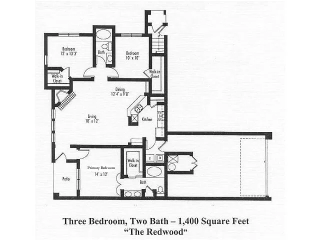 Floor plan Redwood - Upper Level