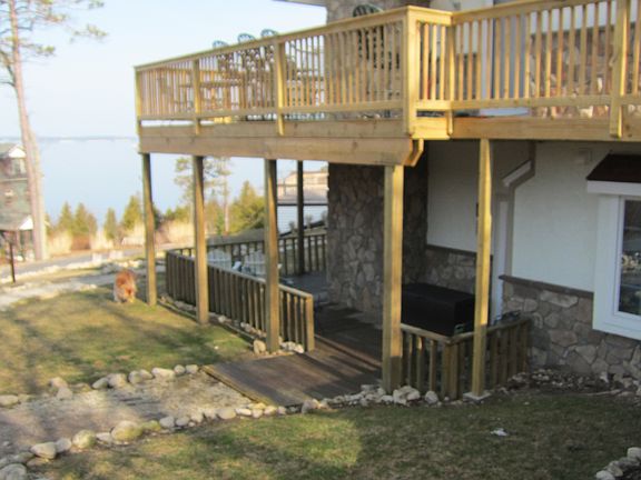 wrap around deck