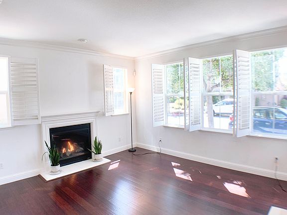 Bright Living Room with Fire Place