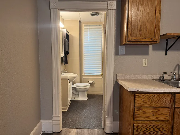 Bathroom off kitchen