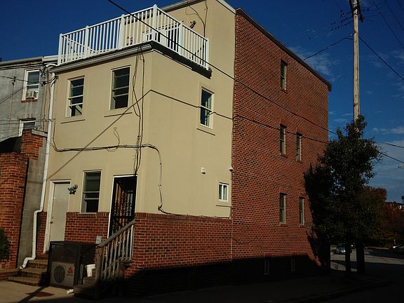 Back and view of rooftop deck