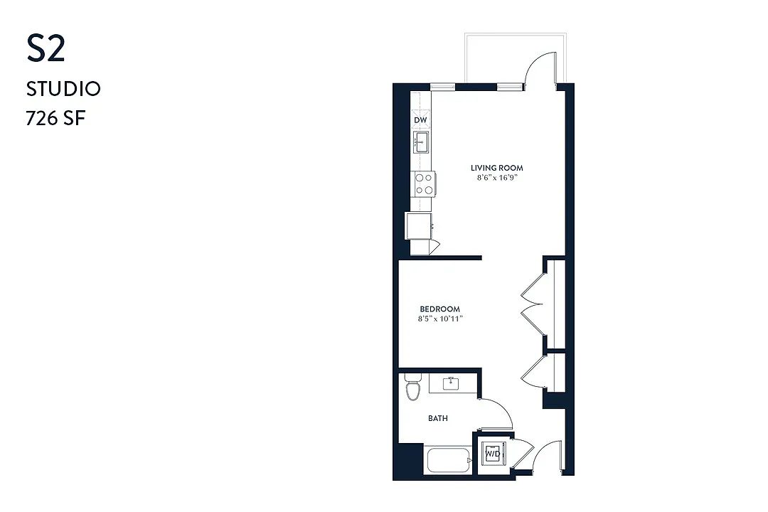 Floor plan Studio S2