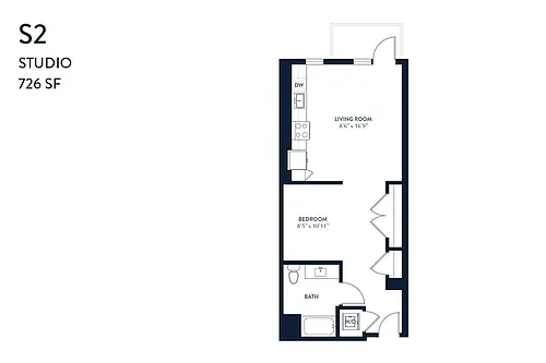 Floor plan Studio S2