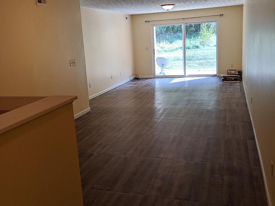 Open living room/dining room area