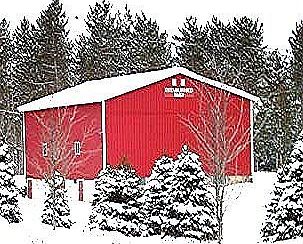 Large Barn in Winter