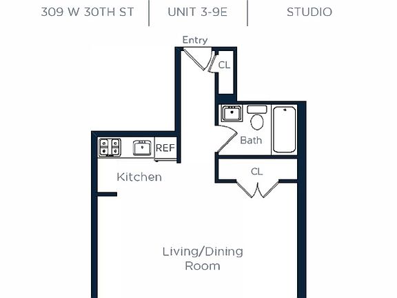 3rd image of 309 W 30th St APT 4E