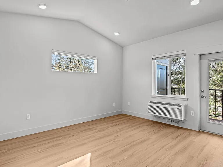 Vaulted ceilings in some homes