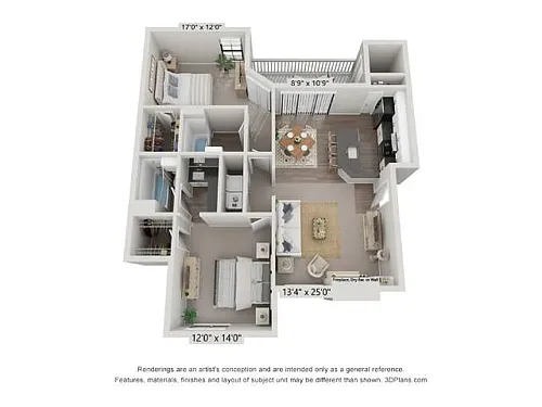 Floor plan Champions A B2 Upgraded