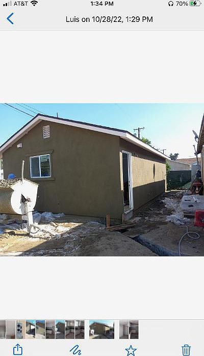 Outside view. All cleaned up.