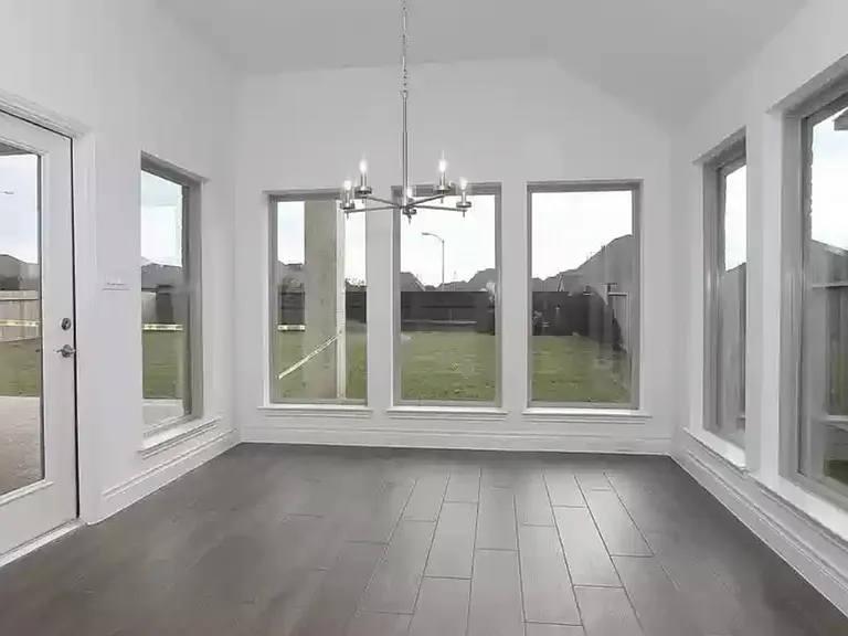 Dinning room. Covered patio on the left.