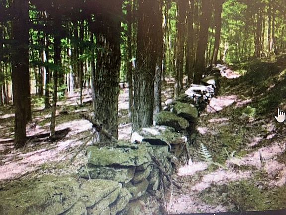 Rock walls throughout