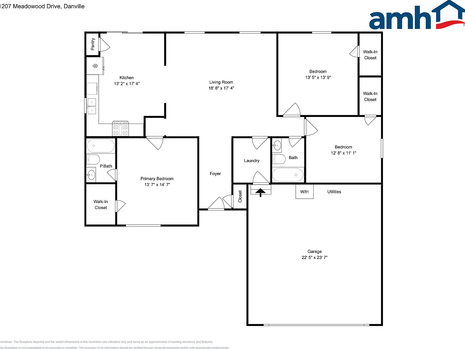 3 bed, 2.0 bath, 1457 sqft, $1,965 — Photo 2