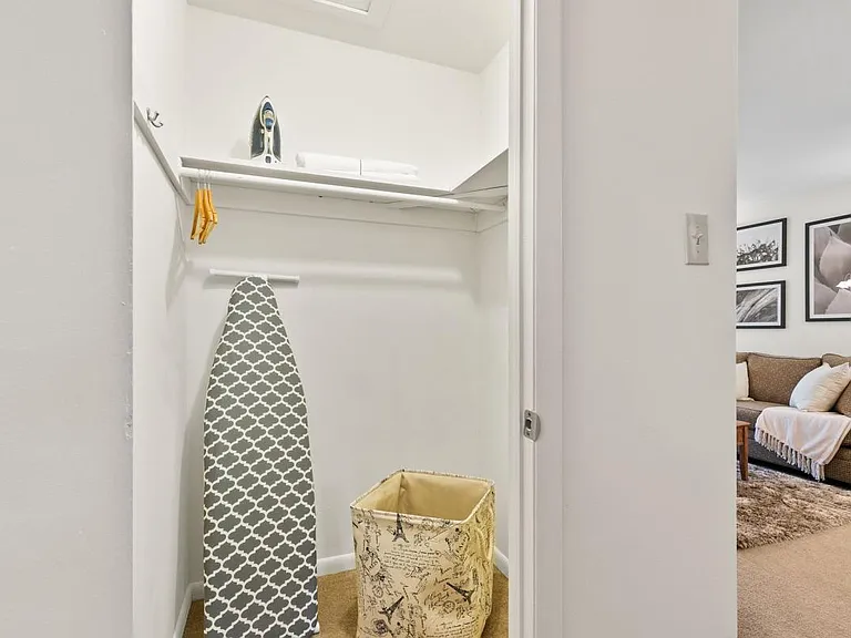 Hallway Walk-in Closet- shown here in a two-bedroom floor plan