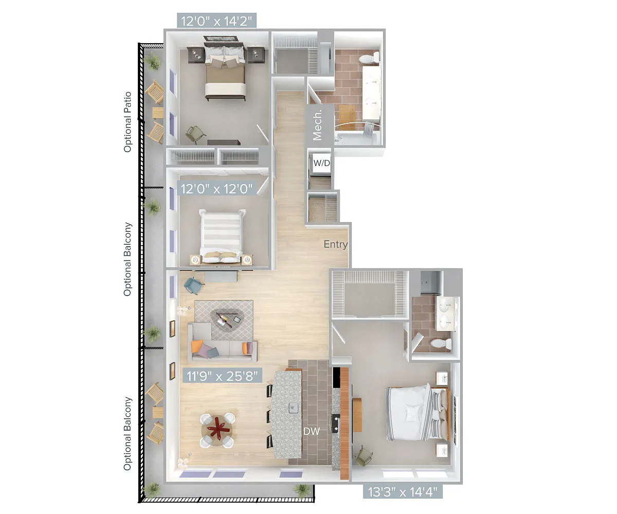 Floor plan C3-1807-1815