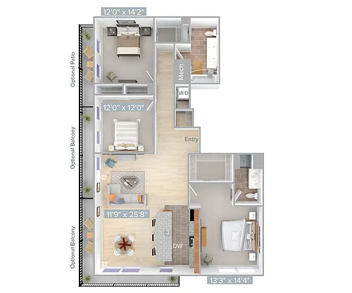 Floor plan C3-1807-1815