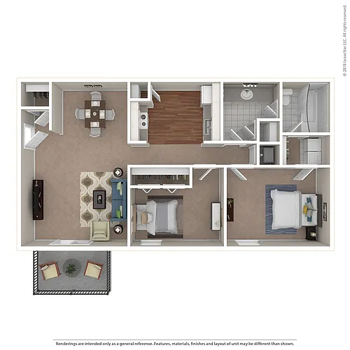 Floor plan De Ville 2x1