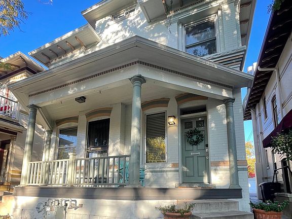 Porch and front door.