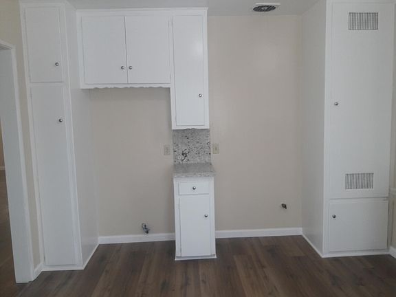 LARGE, OPEN SPACED COUNTRY KITCHEN with new quarts countertops, new vinyl wood plank flooring and lots of storage space. and new lighting.